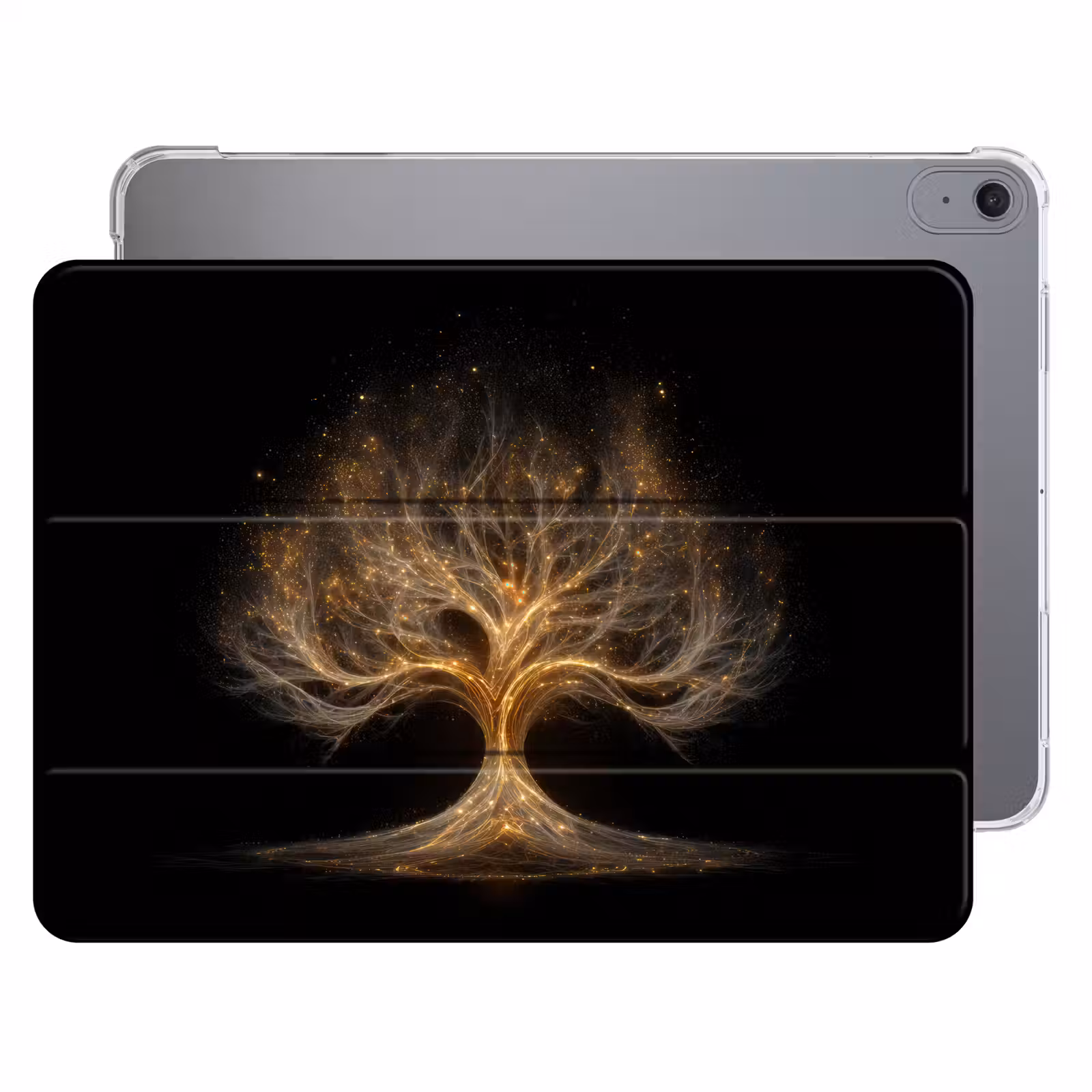 iPad hoes - Lichtjes - Boom - Abstract - Zwart — 1