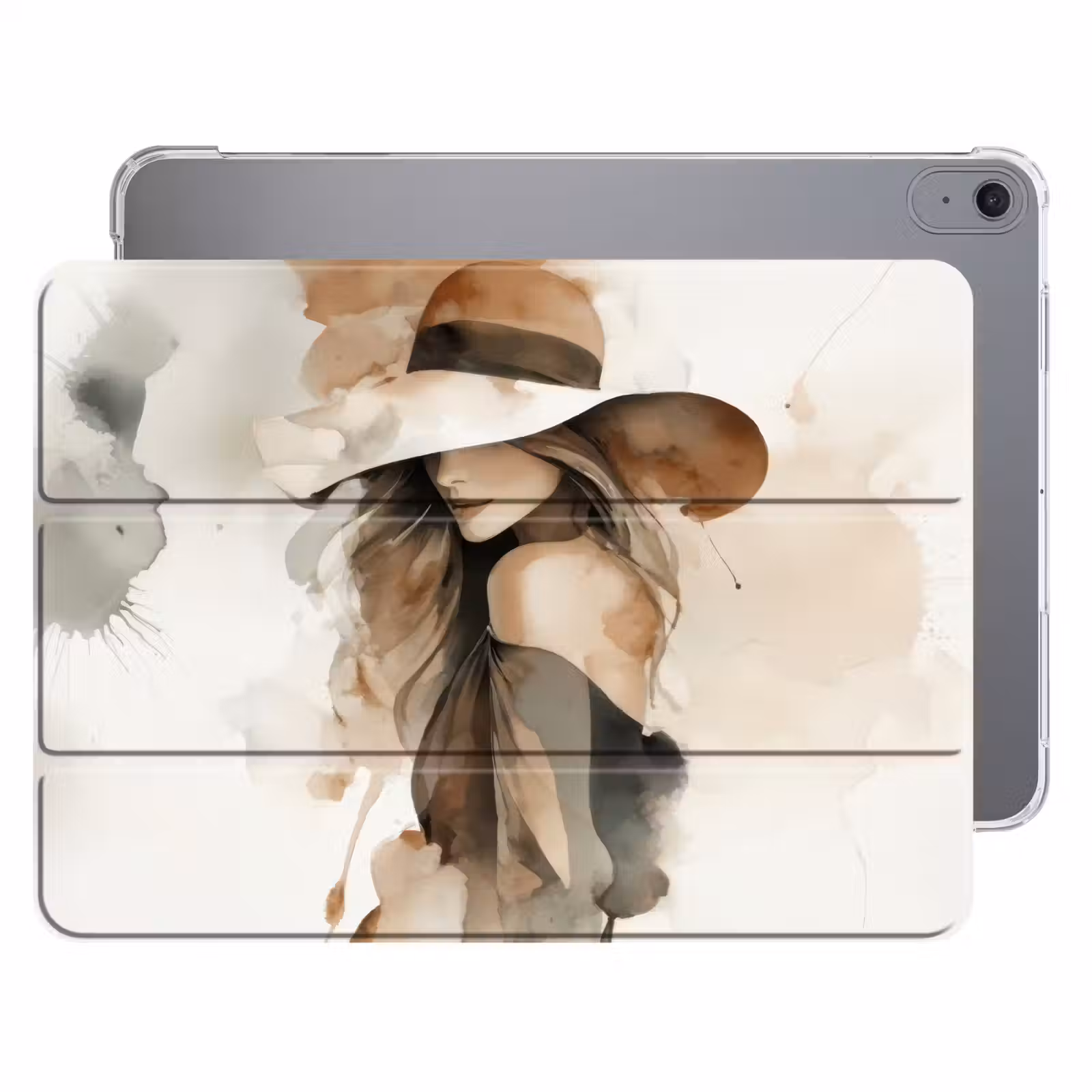 iPad hoes - Mysterieus - Vrouw - Sepia — 1