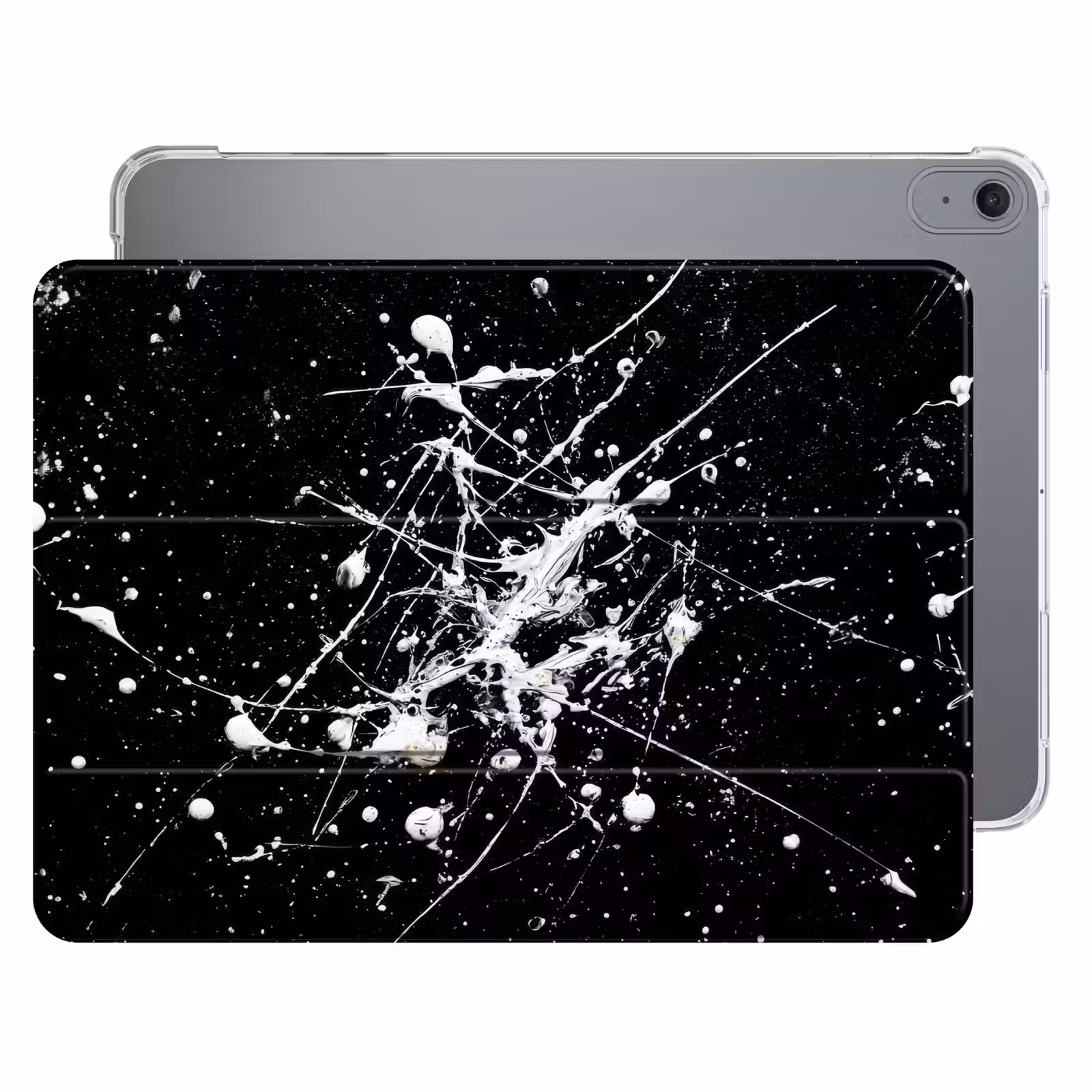 iPad hoes - Verfspatten - Wit - Abstract - Explosie — 1