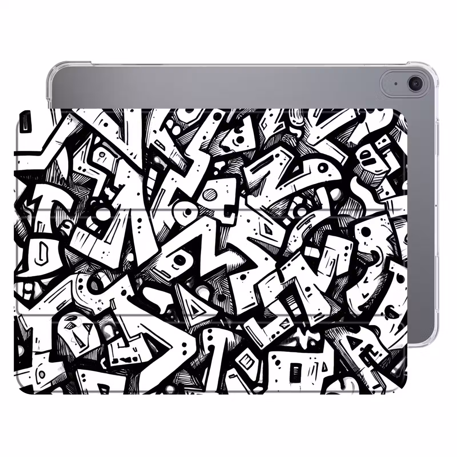 iPad hoes - Vormen - Letters - Graffiti - Zwart — 1