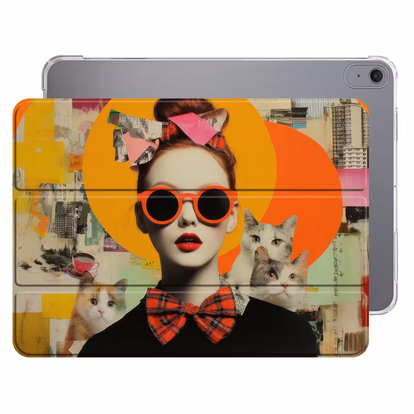 iPad hoes - Vrouw - Bril - Strik - Retro — 1
