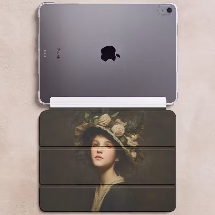 iPad hoes - Bloemenhoed - Portret - Vrouw — 6