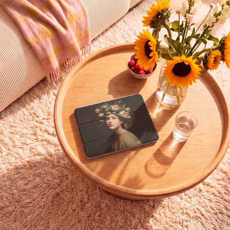 iPad hoes - Bloemenstilte - Vrouw - Portret — 2