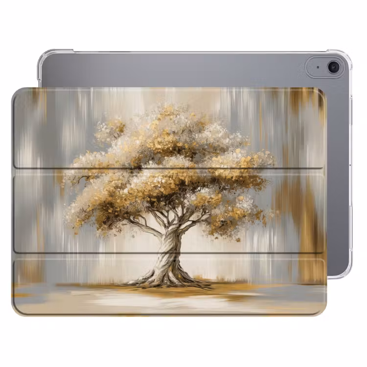 iPad hoes - Boom - Bladeren - Abstract - Wit — 1