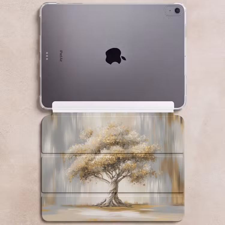 iPad hoes - Boom - Bladeren - Abstract - Wit — 6