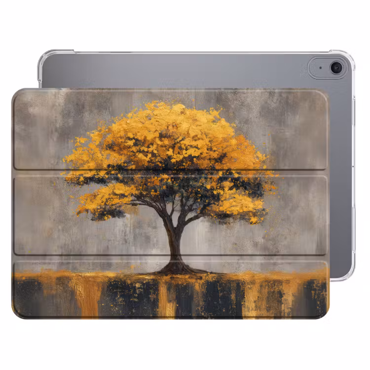 iPad hoes - Boom - Bladeren - Goud - Abstract — 1