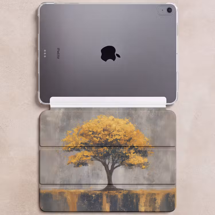 iPad hoes - Boom - Bladeren - Goud - Abstract — 6