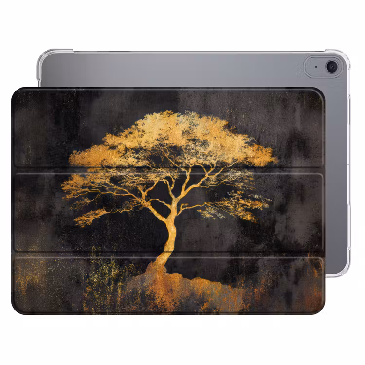 iPad hoes - Boom - Schilderij - Goud - Abstract — 1