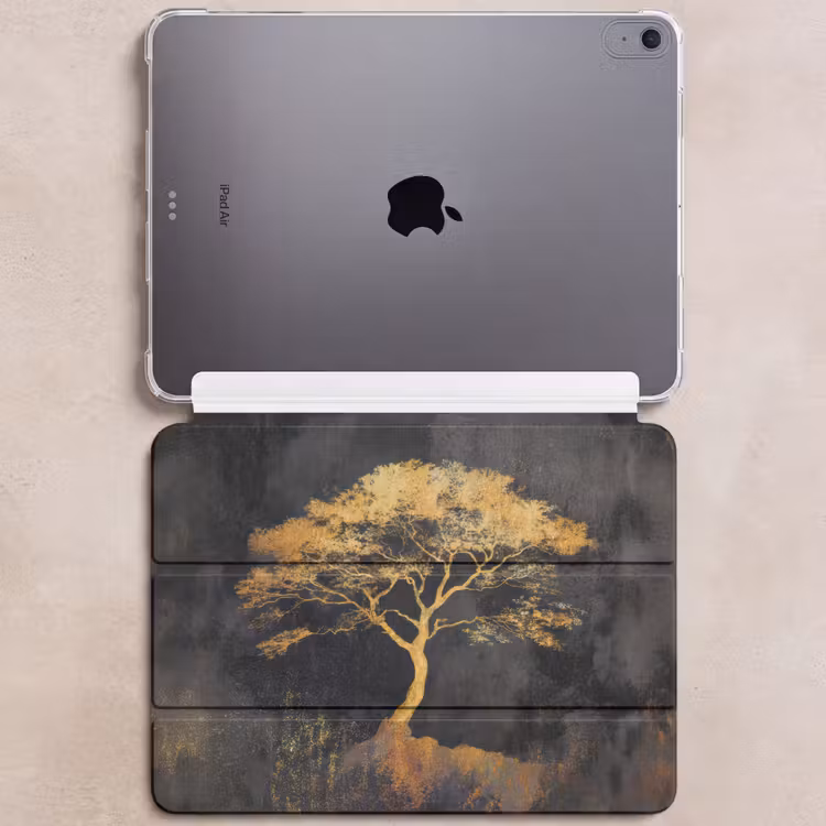 iPad hoes - Boom - Schilderij - Goud - Abstract — 6