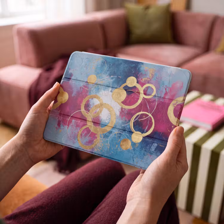 iPad hoes - Cirkels - Goud - Abstract — 4