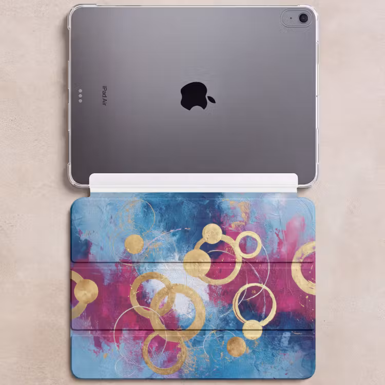 iPad hoes - Cirkels - Goud - Abstract — 6