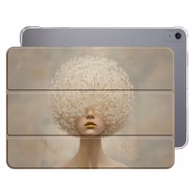 iPad hoes - Dromerig - Beige - Paardenbloemzaadjes — 1