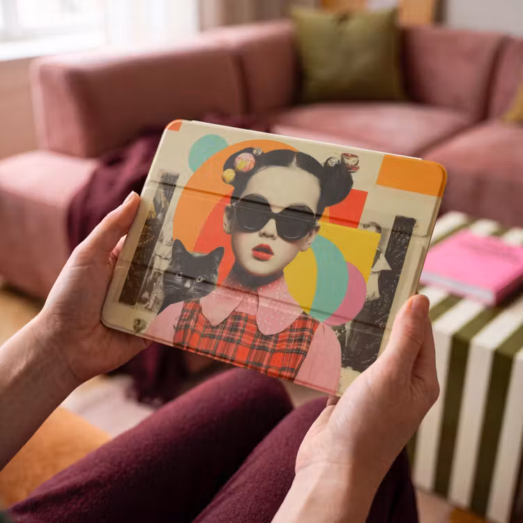 iPad hoes - Meisje - Zonnebril - Kat - Retro — 4