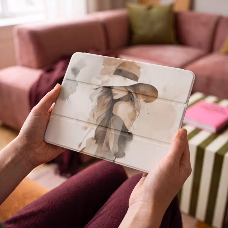 iPad hoes - Mysterieus - Vrouw - Sepia — 4
