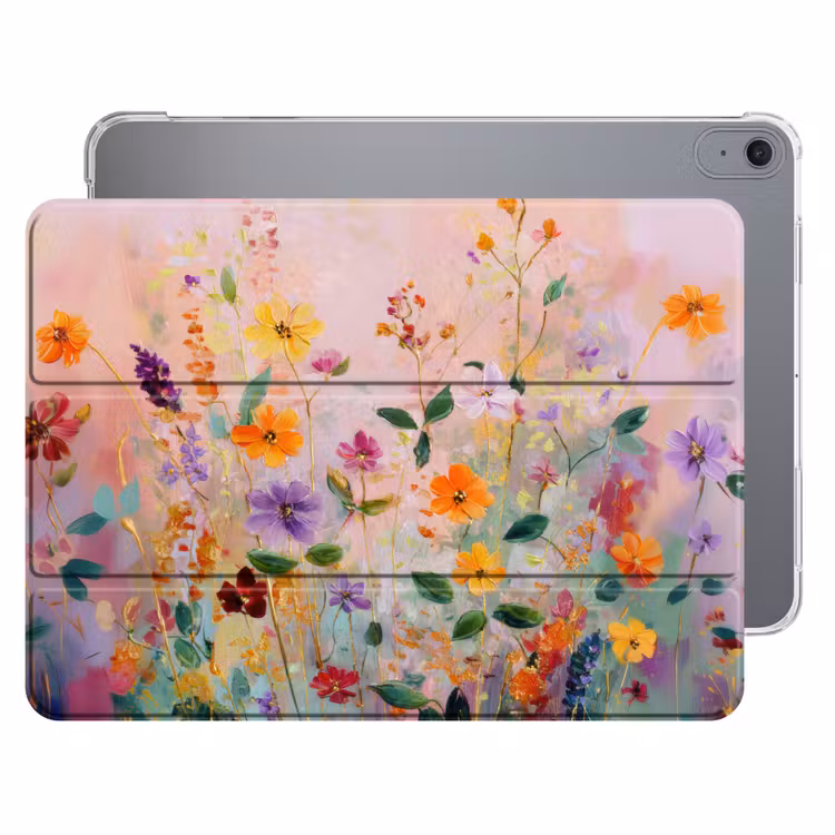 iPad hoes - Schilderij - Bloemen - Abstract - Kleurrijk — 1