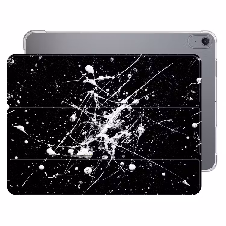 iPad hoes - Verfspatten - Wit - Abstract - Explosie — 1