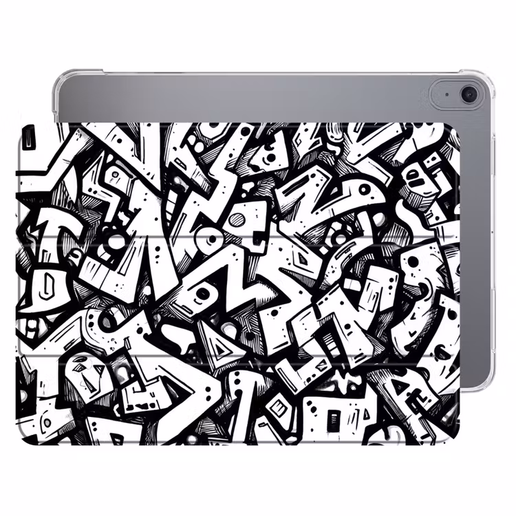 iPad hoes - Vormen - Letters - Graffiti - Zwart — 1