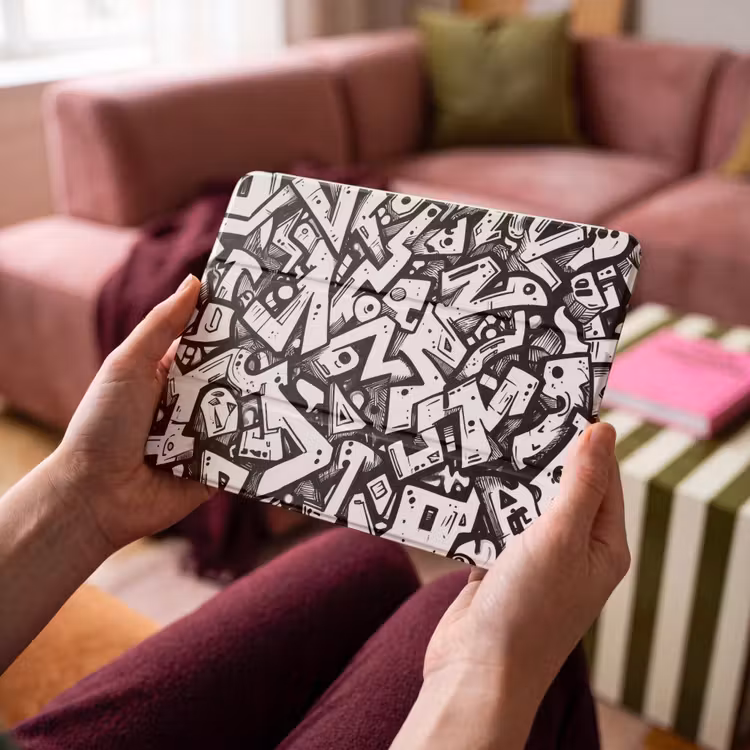 iPad hoes - Vormen - Letters - Graffiti - Zwart — 4