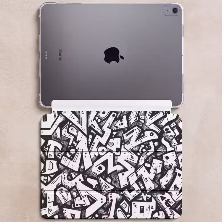 iPad hoes - Vormen - Letters - Graffiti - Zwart — 6