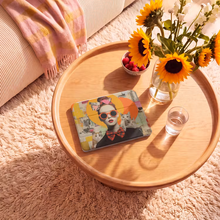 iPad hoes - Vrouw - Bril - Strik - Retro — 2