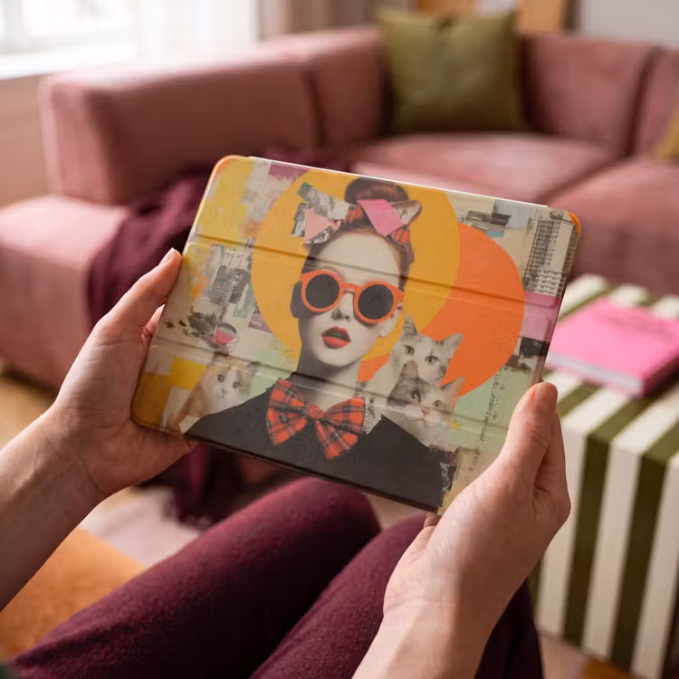 iPad hoes - Vrouw - Bril - Strik - Retro — 4