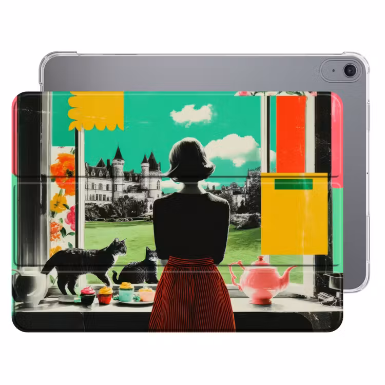 iPad hoes - Vrouw - Keuken - Katten - Doorkijk — 1