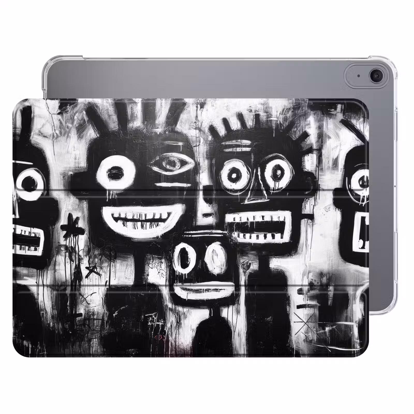 iPad hoes - Schilderij - Figuren - Zwart - Abstract — 1