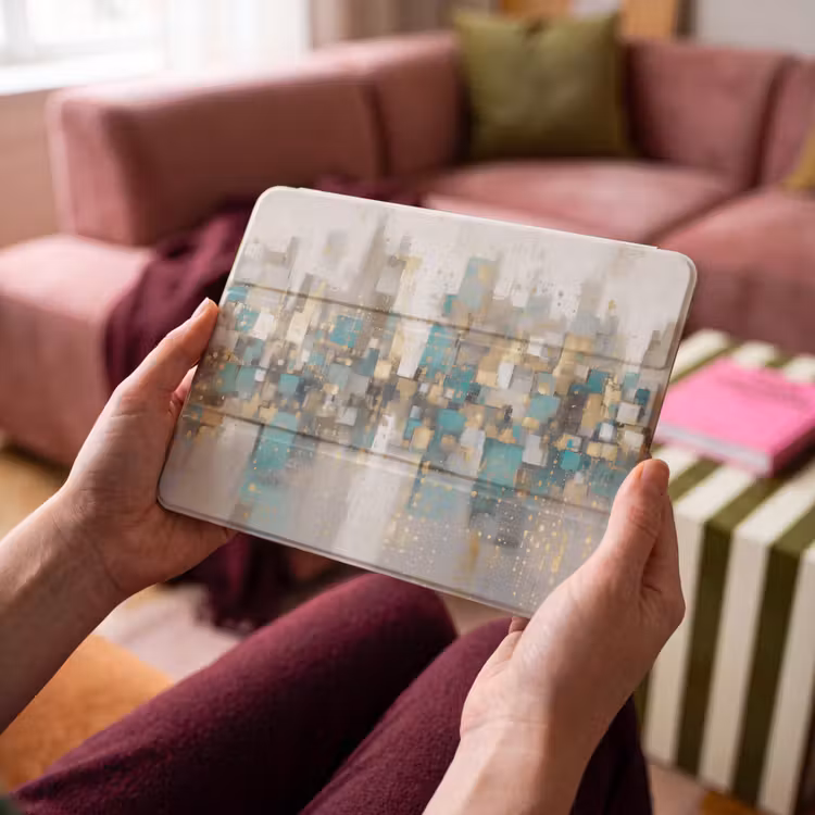 iPad hoes - Abstract - Blokken - Goud - Skyline — 4