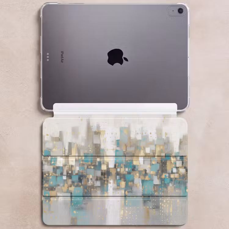 iPad hoes - Abstract - Blokken - Goud - Skyline — 6