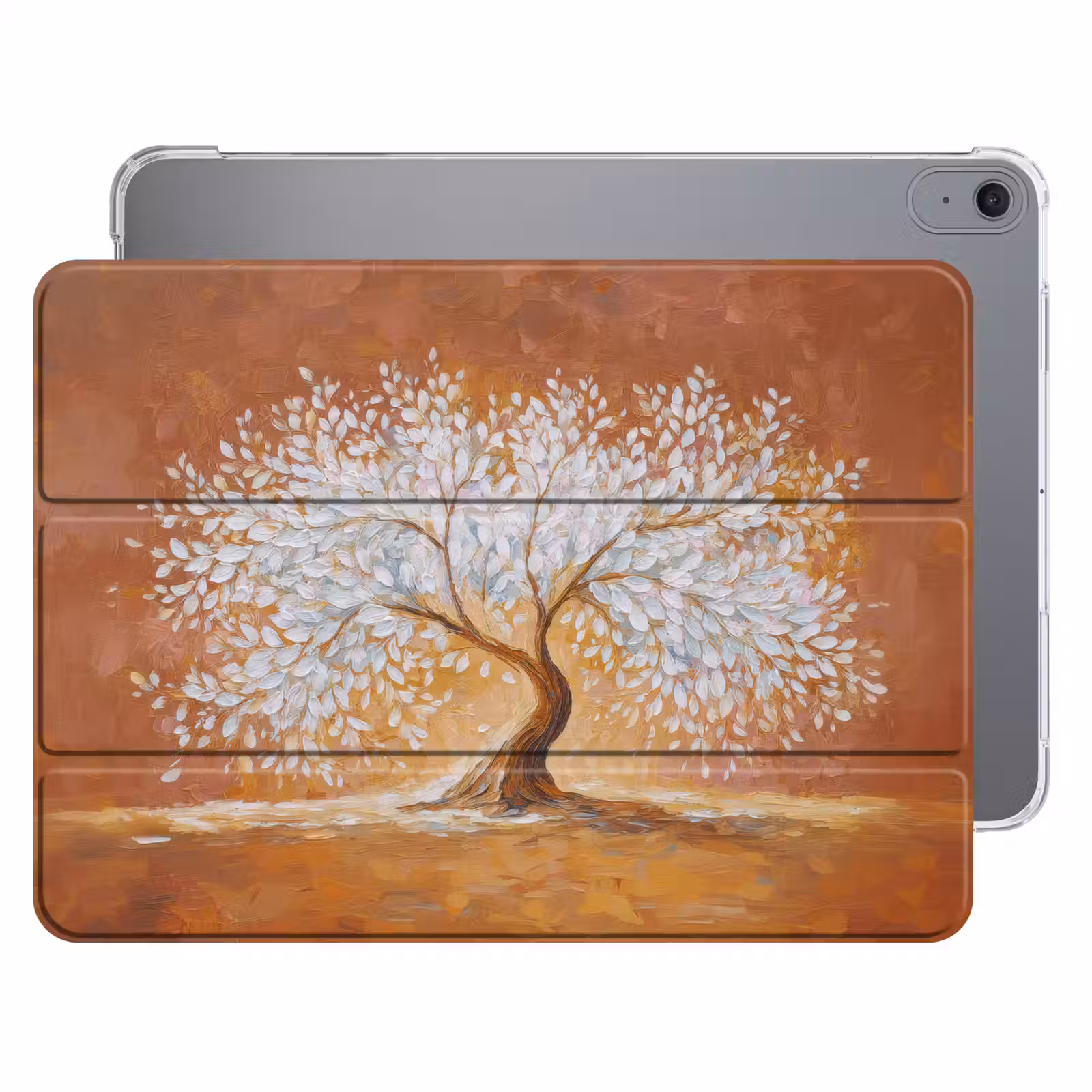 iPad hoes - Abstract - Boom - Wit - Bladeren — 1