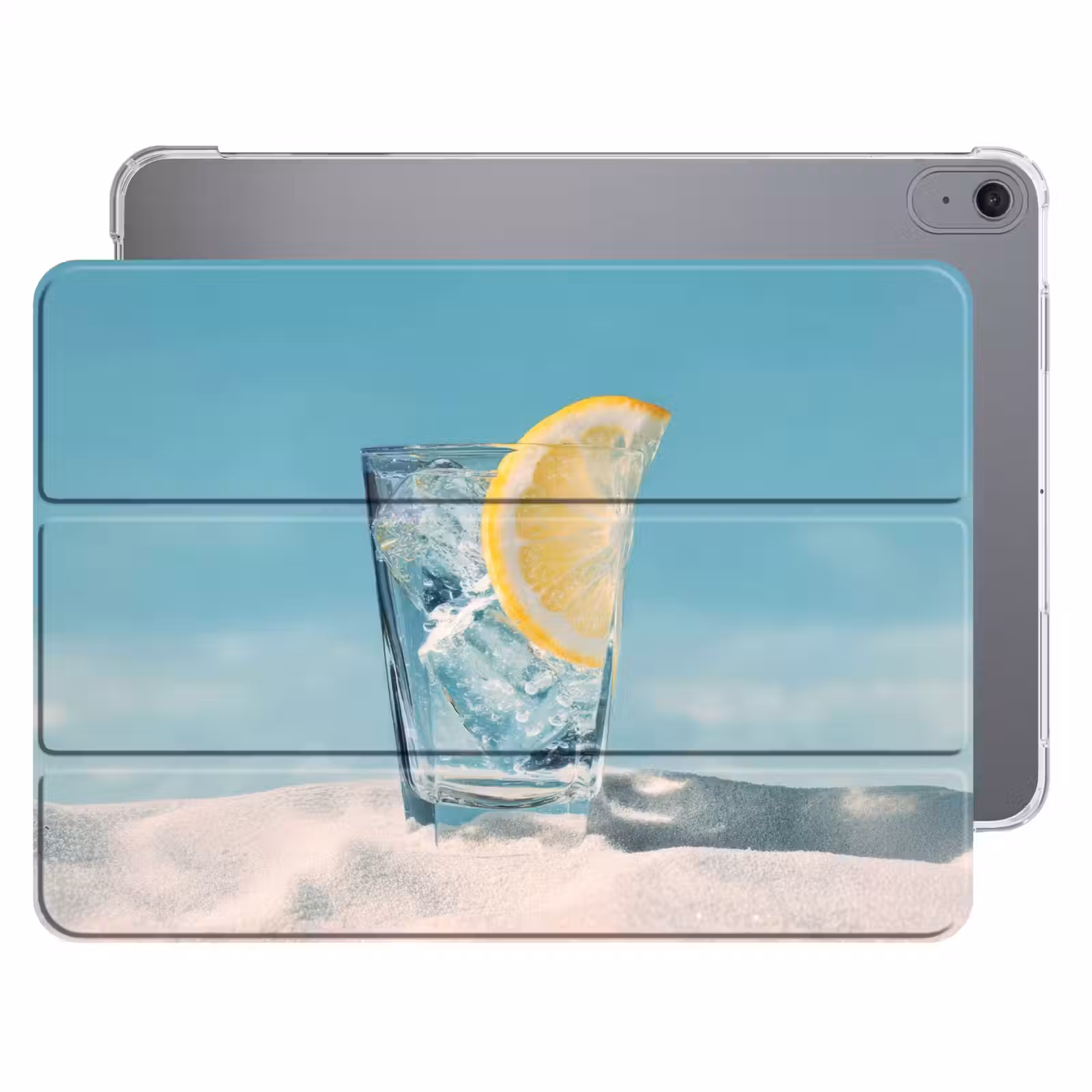 iPad hoes - Glas - ijsblokjes - Citroen — 1