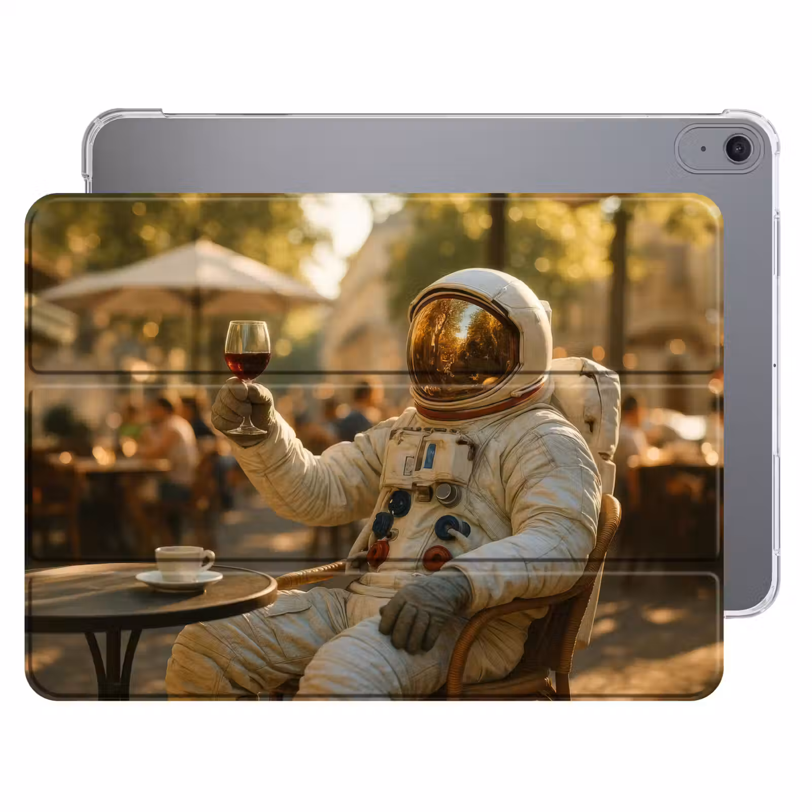 iPad hoes - Wijn - Rood - Terras - Koffie — 1