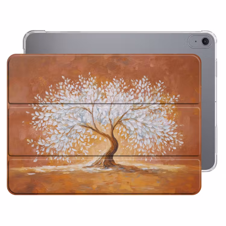 iPad hoes - Abstract - Boom - Wit - Bladeren — 1