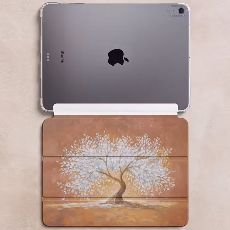 iPad hoes - Abstract - Boom - Wit - Bladeren — 6