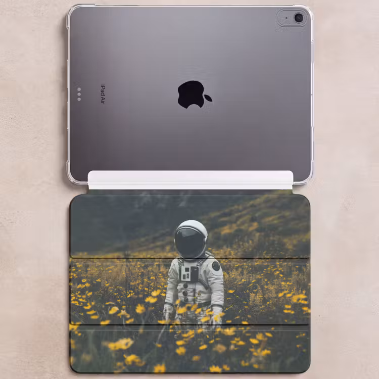iPad hoes - Astronaut - Bloemen - Veld - Geel — 6