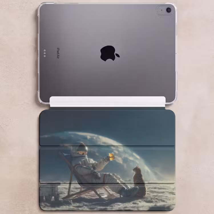 iPad hoes - Astronaut - Kat - Glas - Stoel — 6