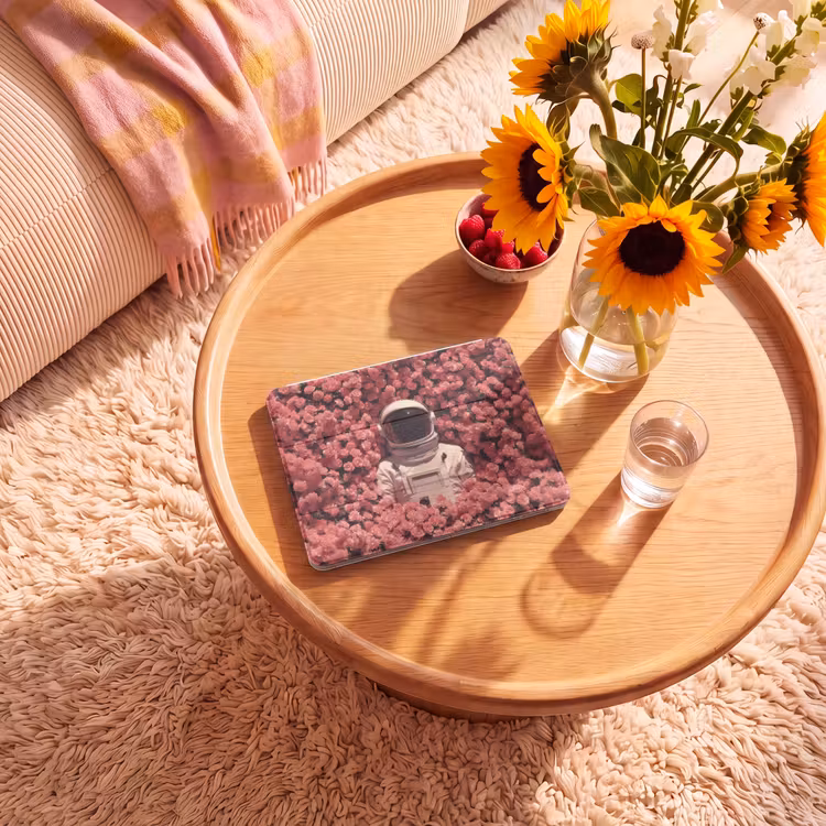 iPad hoes - Bloemen - Roze - Astronaut — 2