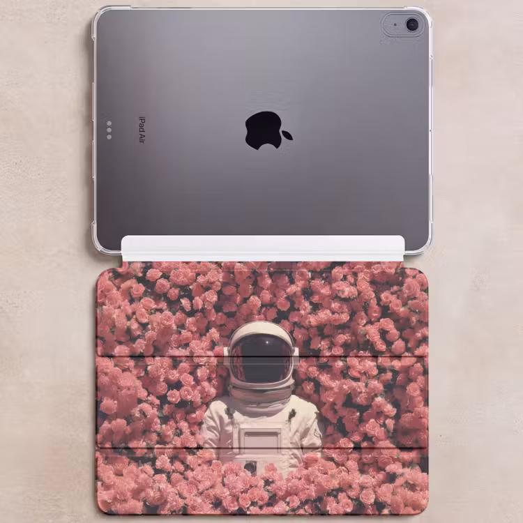 iPad hoes - Bloemen - Roze - Astronaut — 6