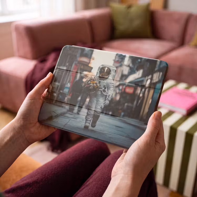 iPad hoes - Boeket - Bloemen - Kleurrijk - Astronaut — 4