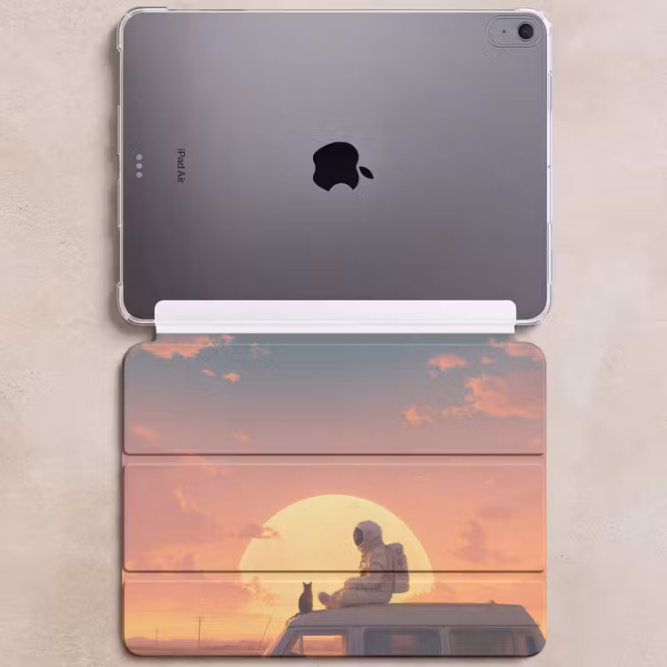 iPad hoes - Busje - Kat - Zonsondergang - Oranje — 6