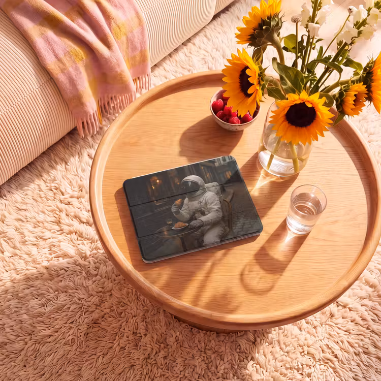 iPad hoes - Café - Croissant - Koffie - Astronaut — 2