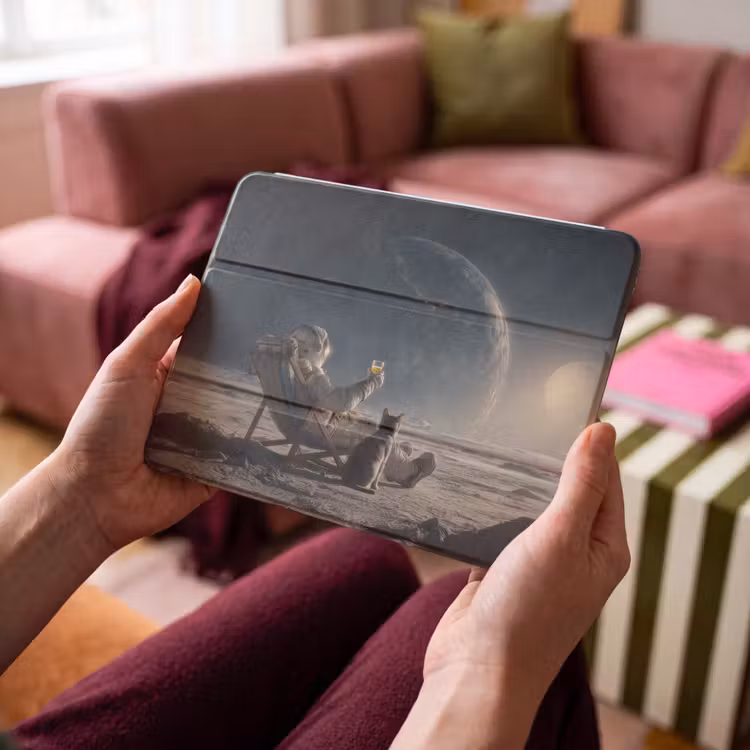 iPad hoes - Maan - Kat - Astronaut - Ruimte — 4