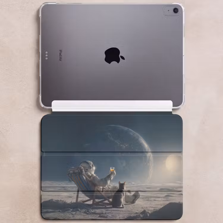 iPad hoes - Maan - Kat - Astronaut - Ruimte — 6