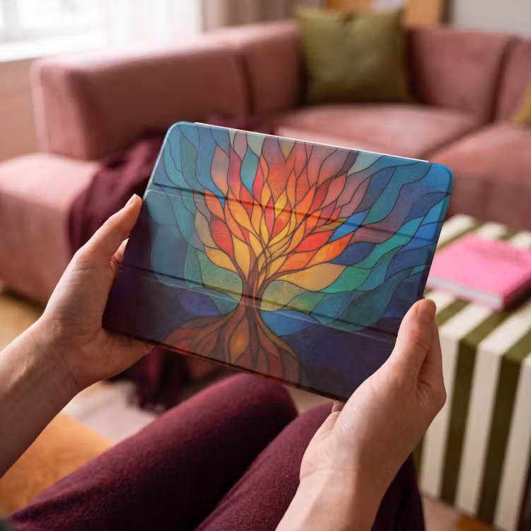 iPad hoes - Sierglas - Boom - Rood - Vlakken — 4