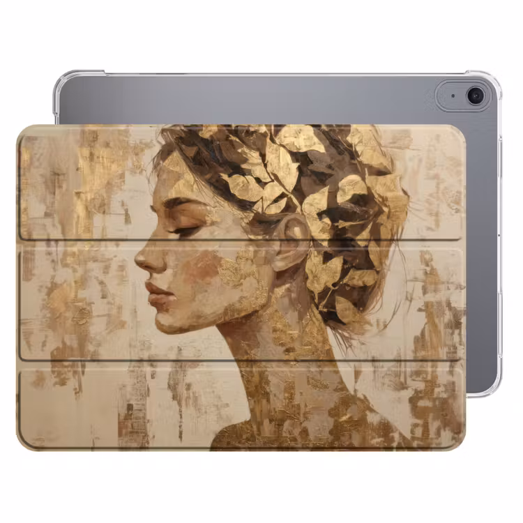 iPad hoes - Vrouw - Goud - Abstract - Textuur — 1