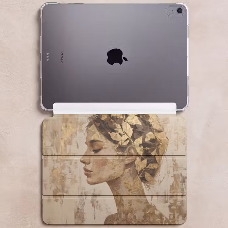 iPad hoes - Vrouw - Goud - Abstract - Textuur — 6