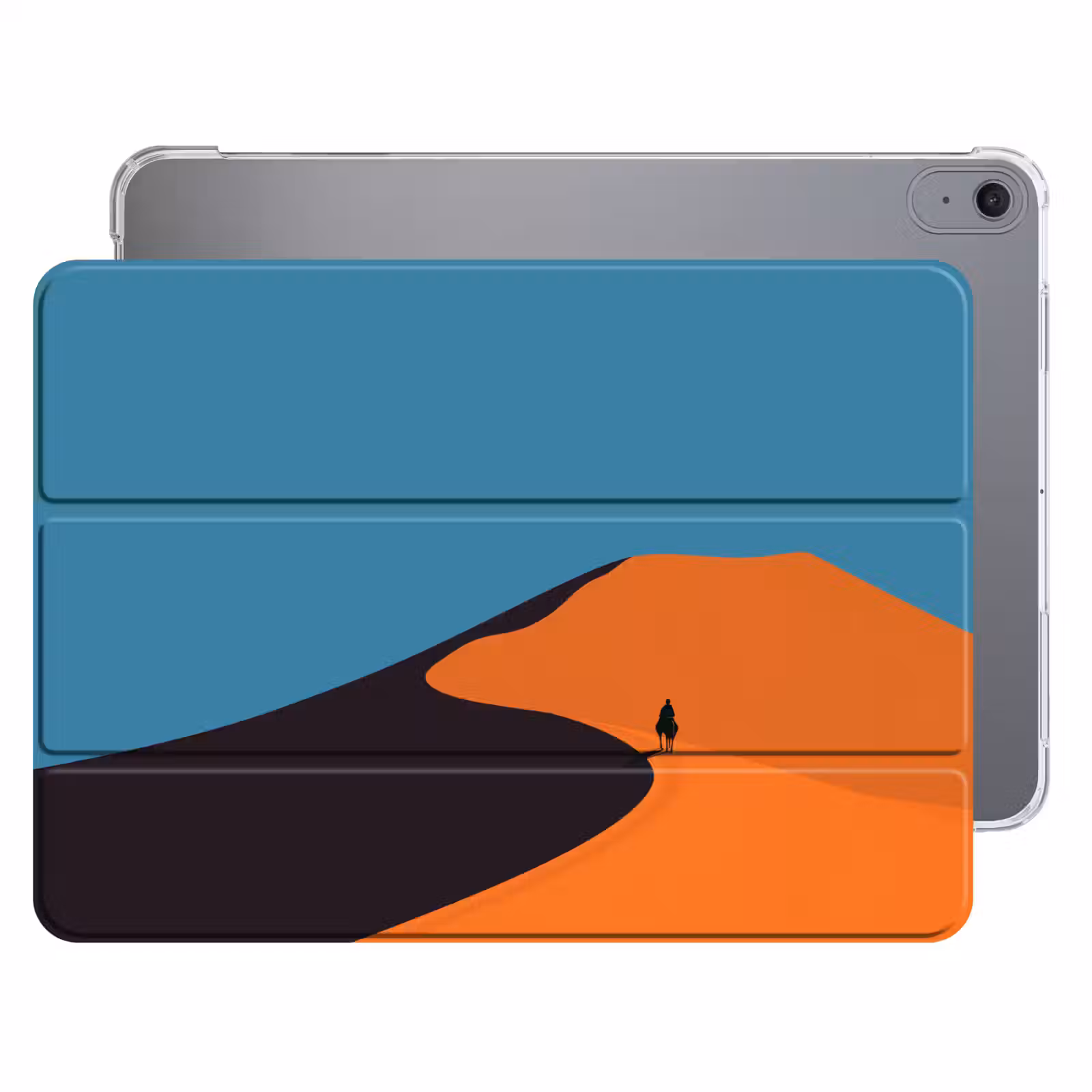 iPad hoes - Feloranje duinen - Schaduw - Lege hemel — 1