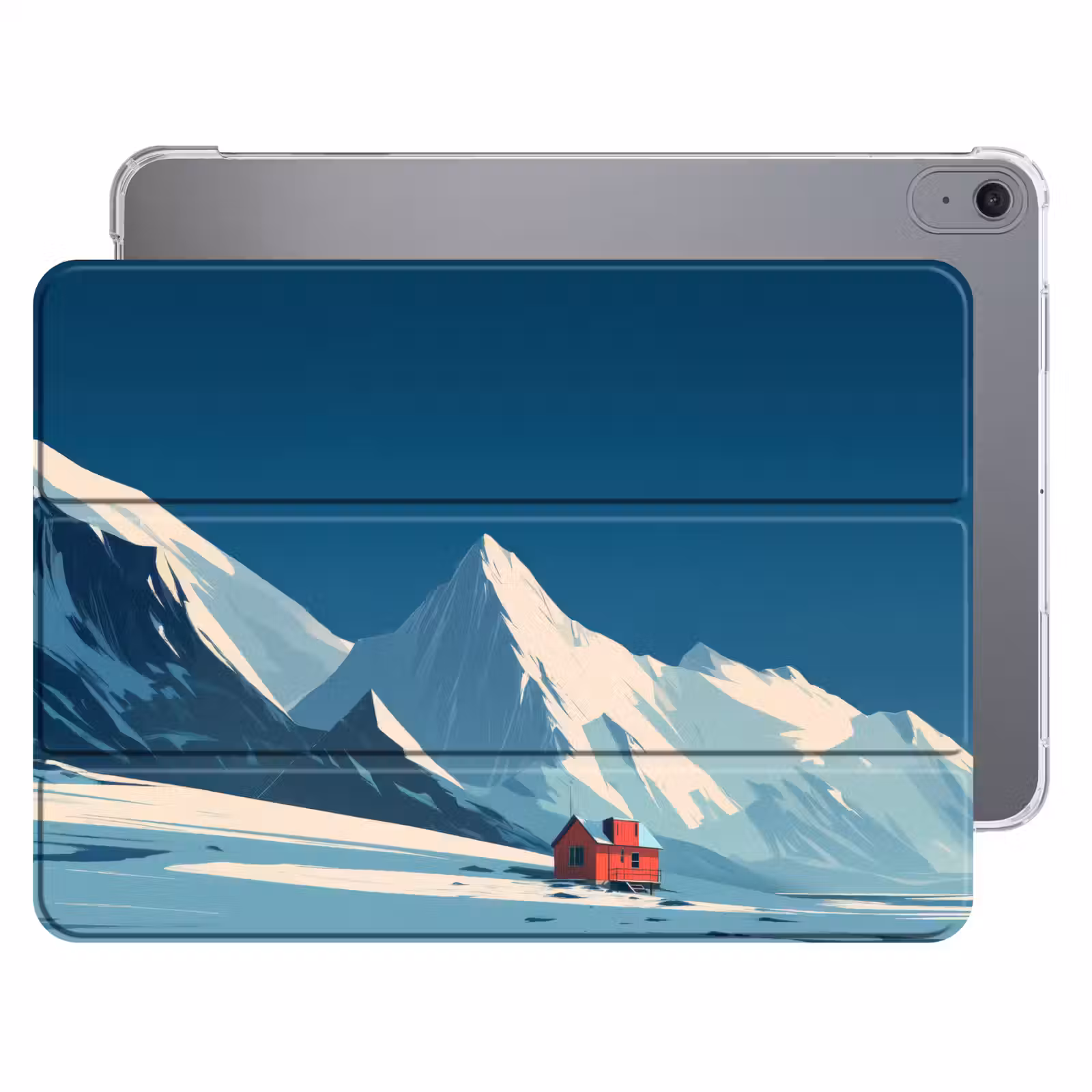 iPad hoes - Huis - Berglandschap - Sneeuw — 1