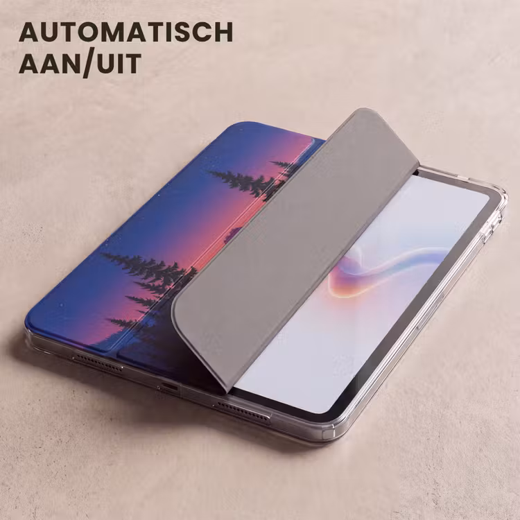 iPad hoes - Auto - Donkere dennenbomen - Zonsondergang — 5