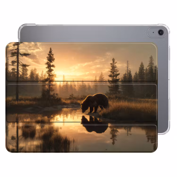 iPad hoes - Beer - water - Bos - Ochtendlicht — 1